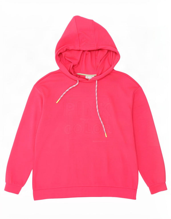 Jumper com capuz gráfico feminino Street One UK 12 poliéster rosa médio