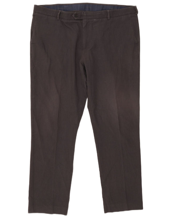 Calça masculina Farah Classic Slim Suit W44 L33 cinza poliéster