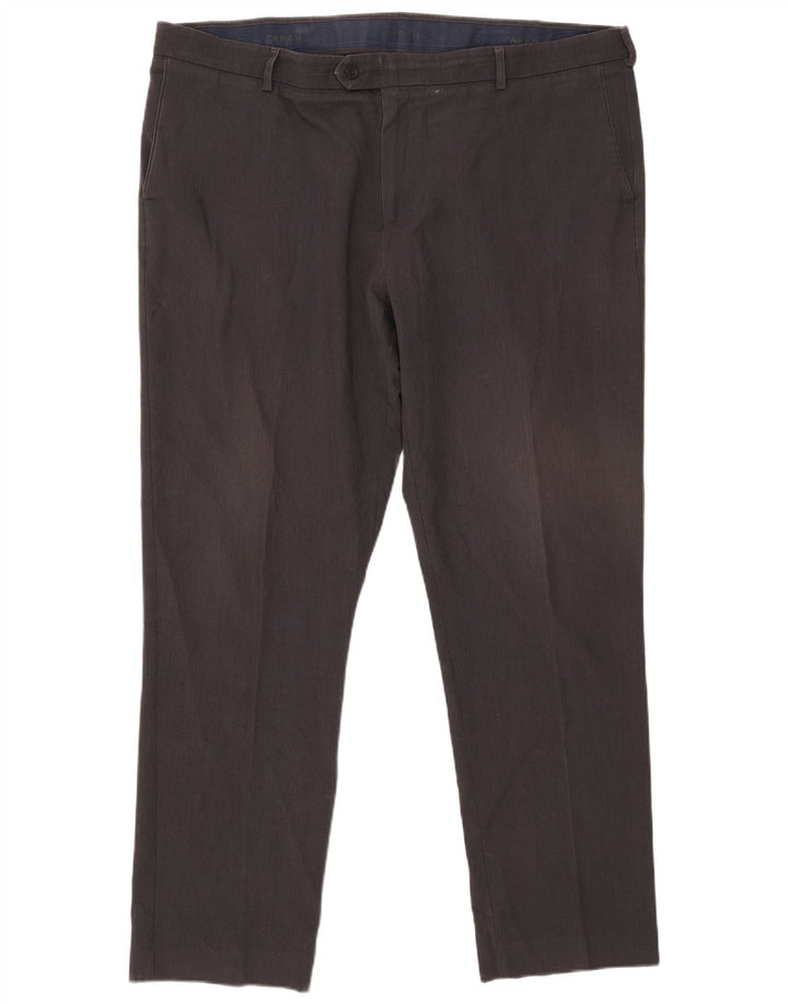 Calça masculina Farah Classic Slim Suit W44 L33 cinza poliéster