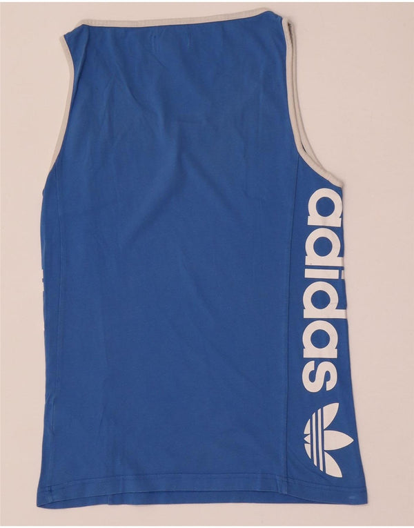 Adidas Mens Graphic Vest Top XS Azul Algodão