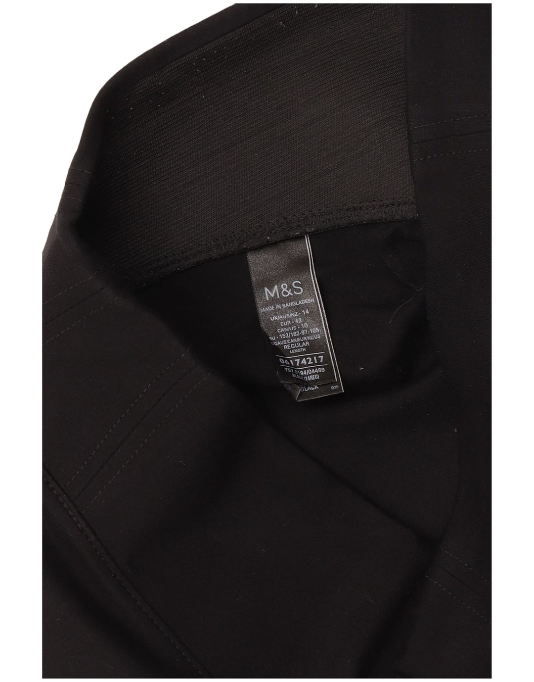 Leggings femininos Marks & Spencer UK 14 grandes viscose preta