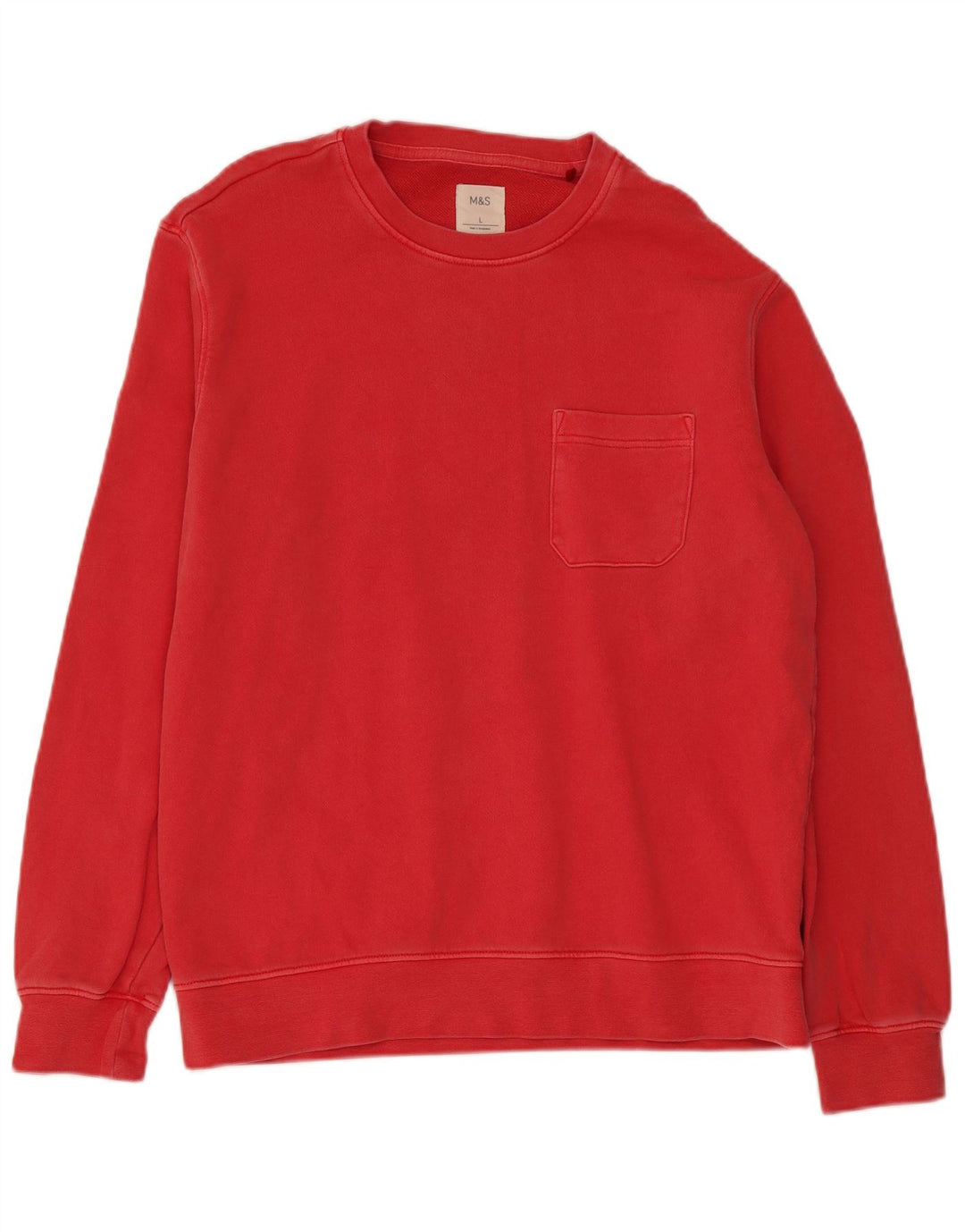 Suéter masculino Marks & Spencer grande algodão vermelho