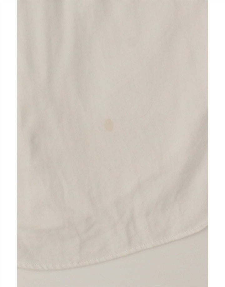 Camisa masculina Calvin Klein Slim Fit tamanho 15 algodão branco médio