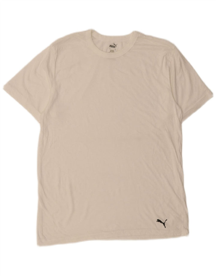 Camiseta masculina PUMA grande algodão branco