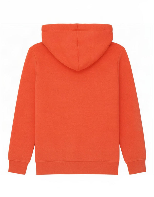 Suéter com capuz superdimensionado feminino Superdry UK 6 XS laranja manchado de algodão