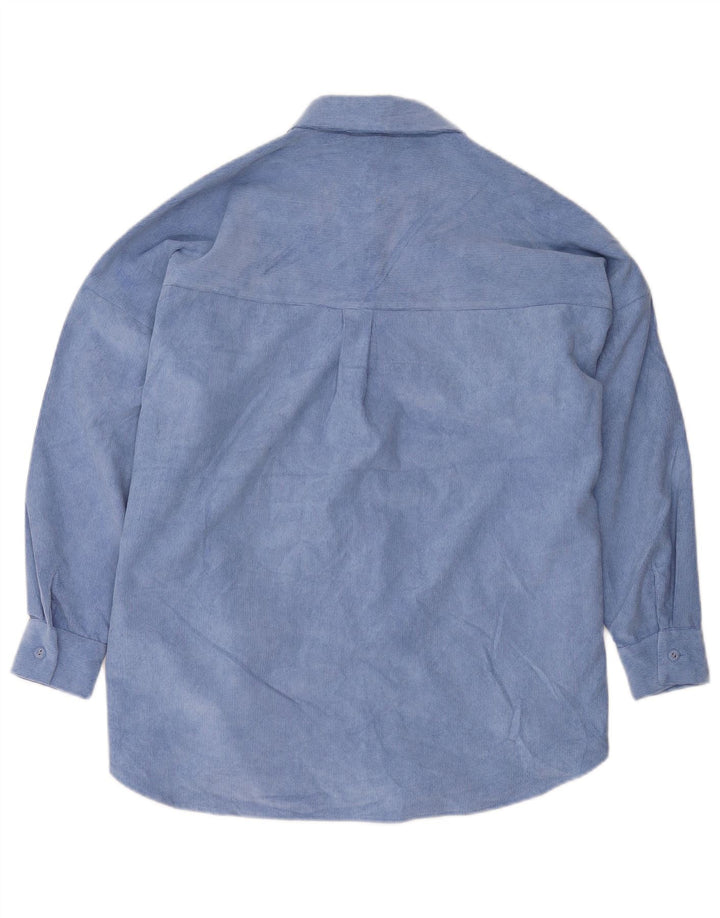 Zara Camisa masculina oversized UK 6 XS azul