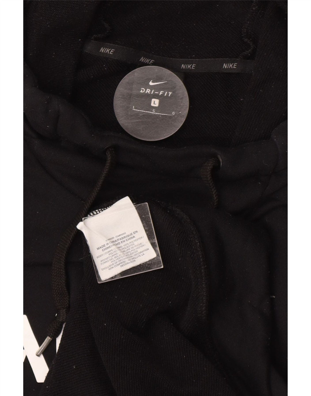 NIKE Mens NFL Graphic Hoodie Jumper Grande Poliéster Preto