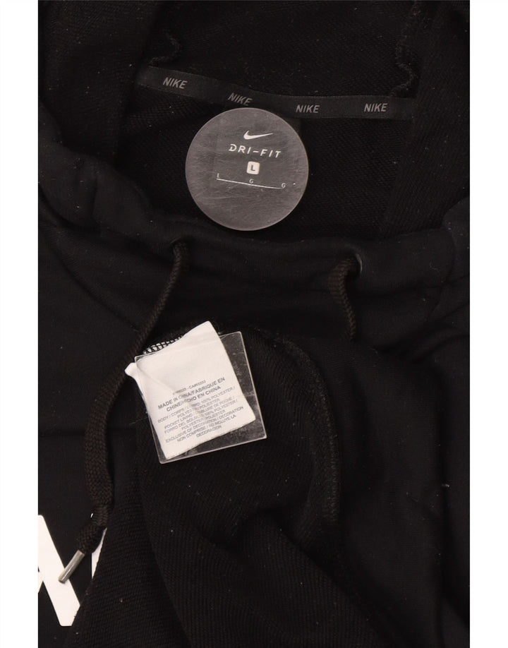 NIKE Mens NFL Graphic Hoodie Jumper Grande Poliéster Preto