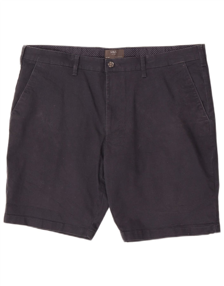 Shorts Chino Masculino Marks & Spencer W40 XL Azul Marinho Algodão