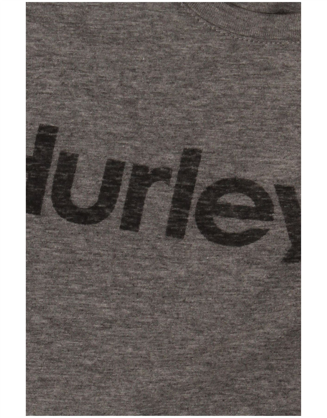 Camiseta masculina Hurley com estampa gráfica pequena de algodão manchado cinza