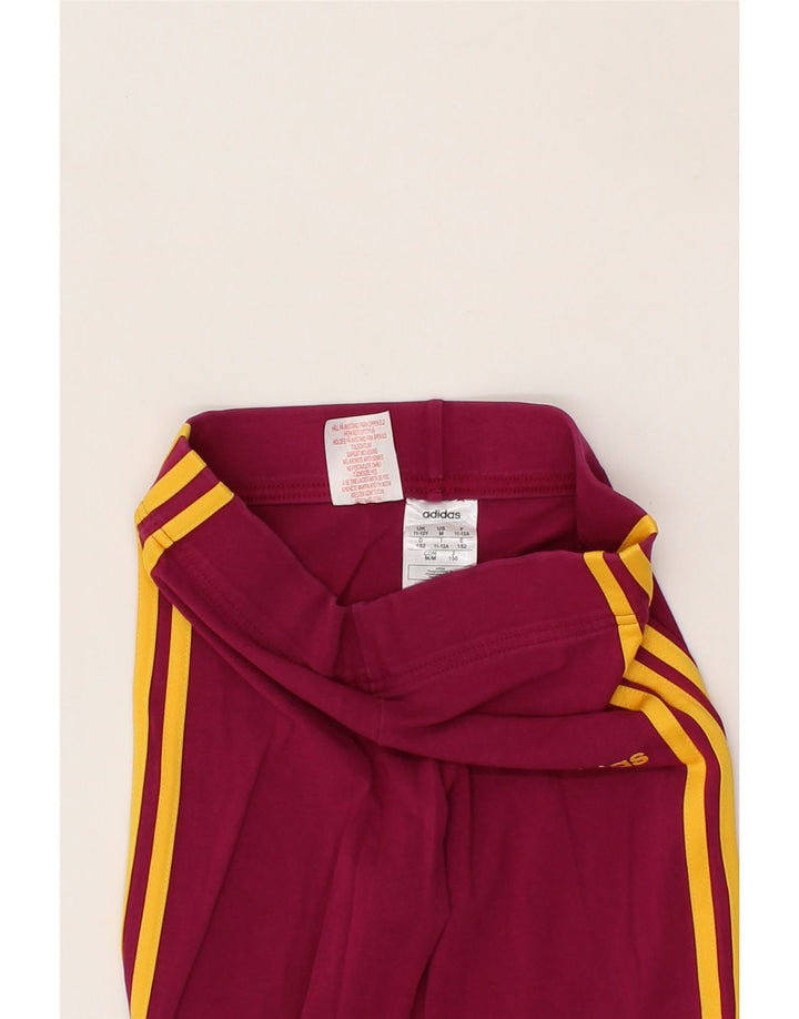 ADIDAS Girls Leggings 11-12 Years Medium Pink Cotton Vintage Adidas and Second-Hand Adidas from Messina Hembry 
