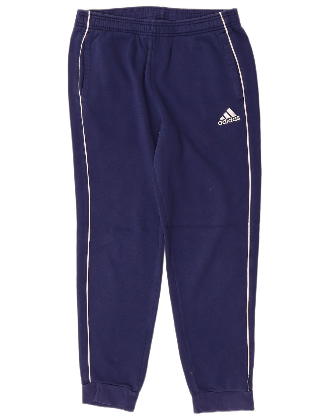 Adidas Mens Treino Calças Joggers Médio Azul Marinho Algodão