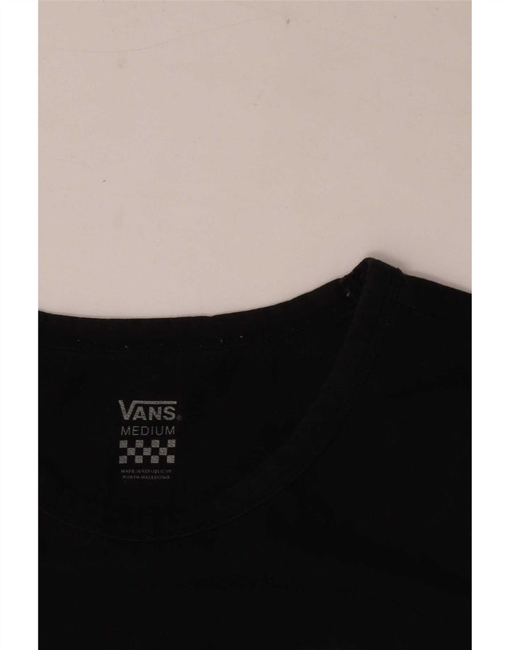 Vans Womens Crop Vest Top UK 12 Médio Preto