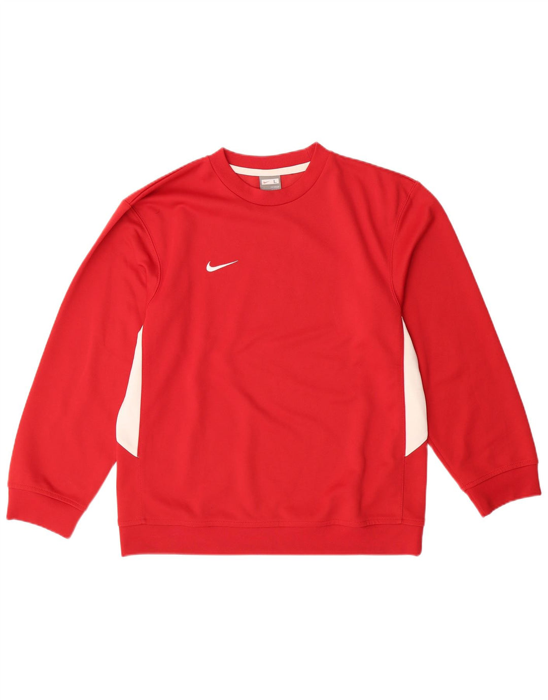 Moletom NIKE Meninos Jumper 12-13 Anos Grande Vermelho Colorblock Poliéster