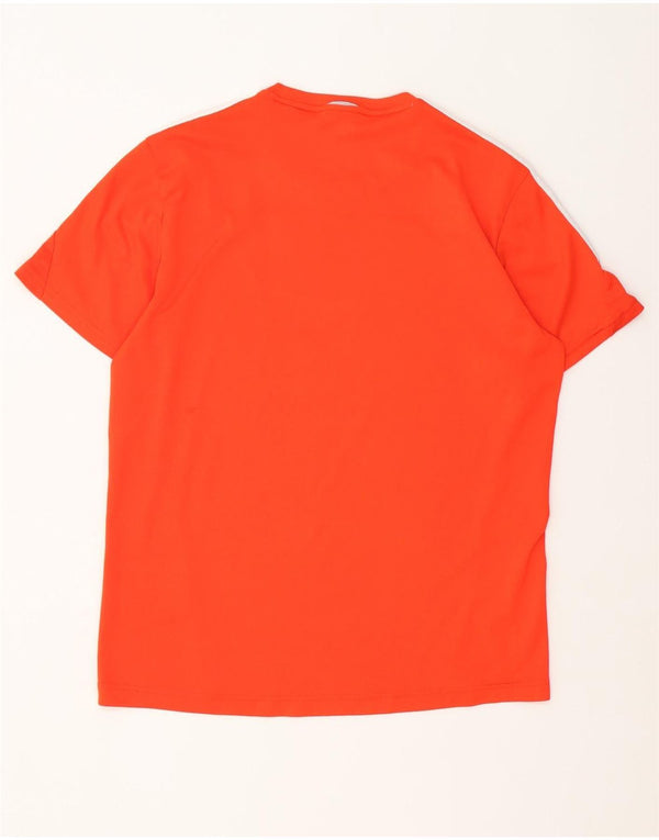 Adidas Mens Camiseta Top Médio Laranja Poliéster