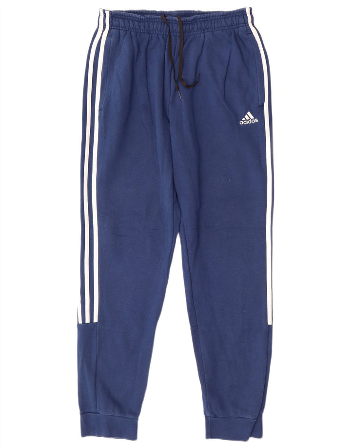 ADIDAS Calça de treino masculina Joggers médio azul algodão