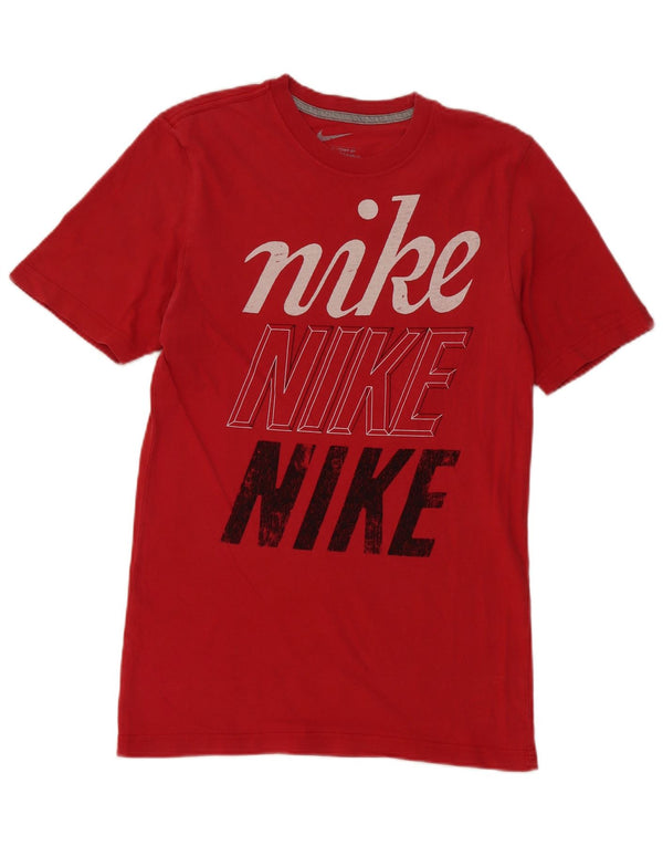 Camiseta Nike Masculina Standard Fit Graphic Top Pequeno Vermelho