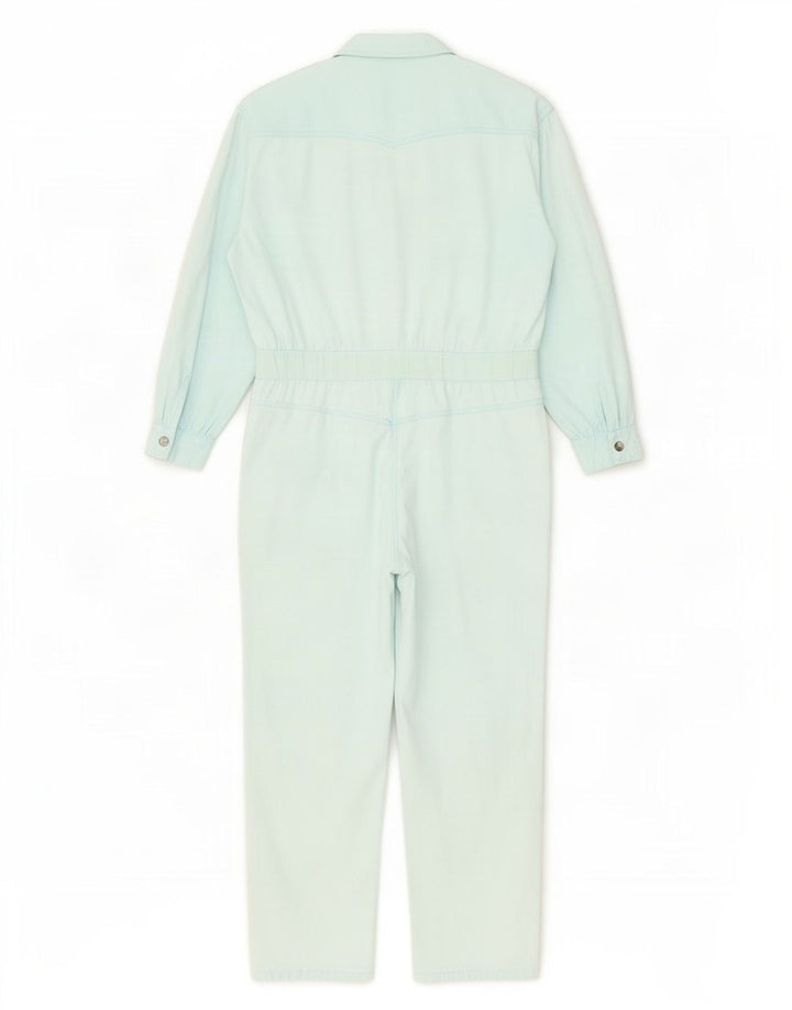 Macacão feminino vintage de manga comprida oversized UE 38 azul médio