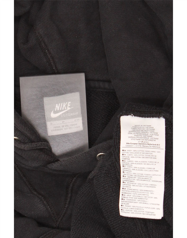 Nike Mens Hoodie Jumper Pequeno Algodão Preto