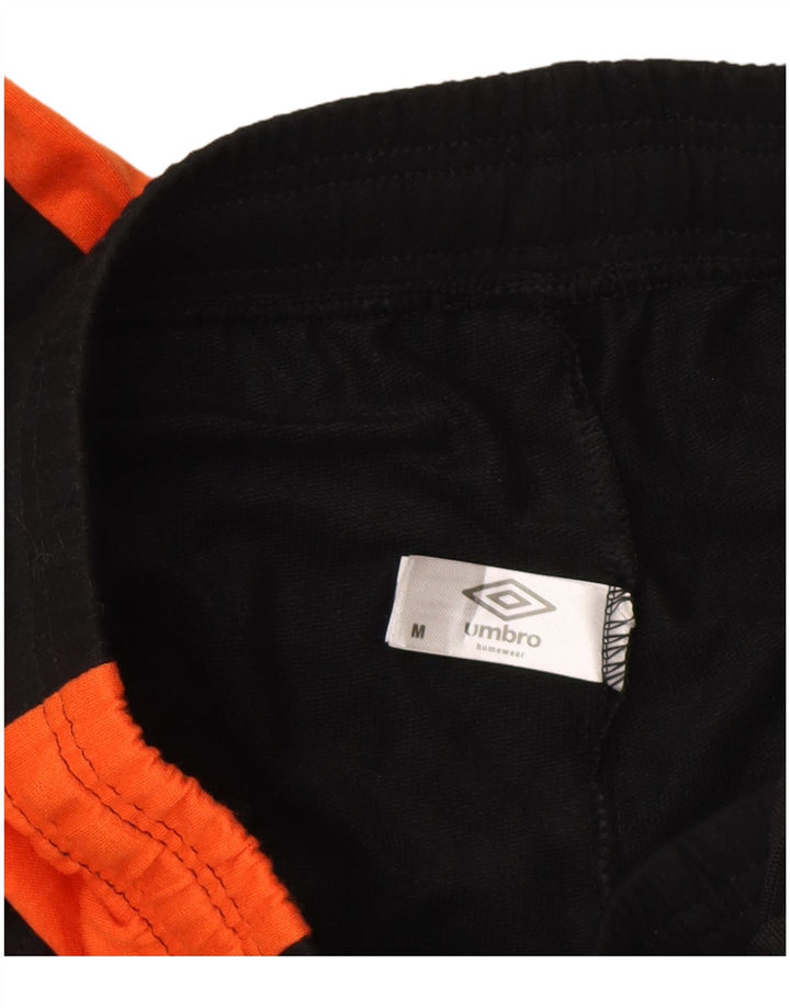 Umbro Calça de treino masculina Joggers médio preto colorblock algodão