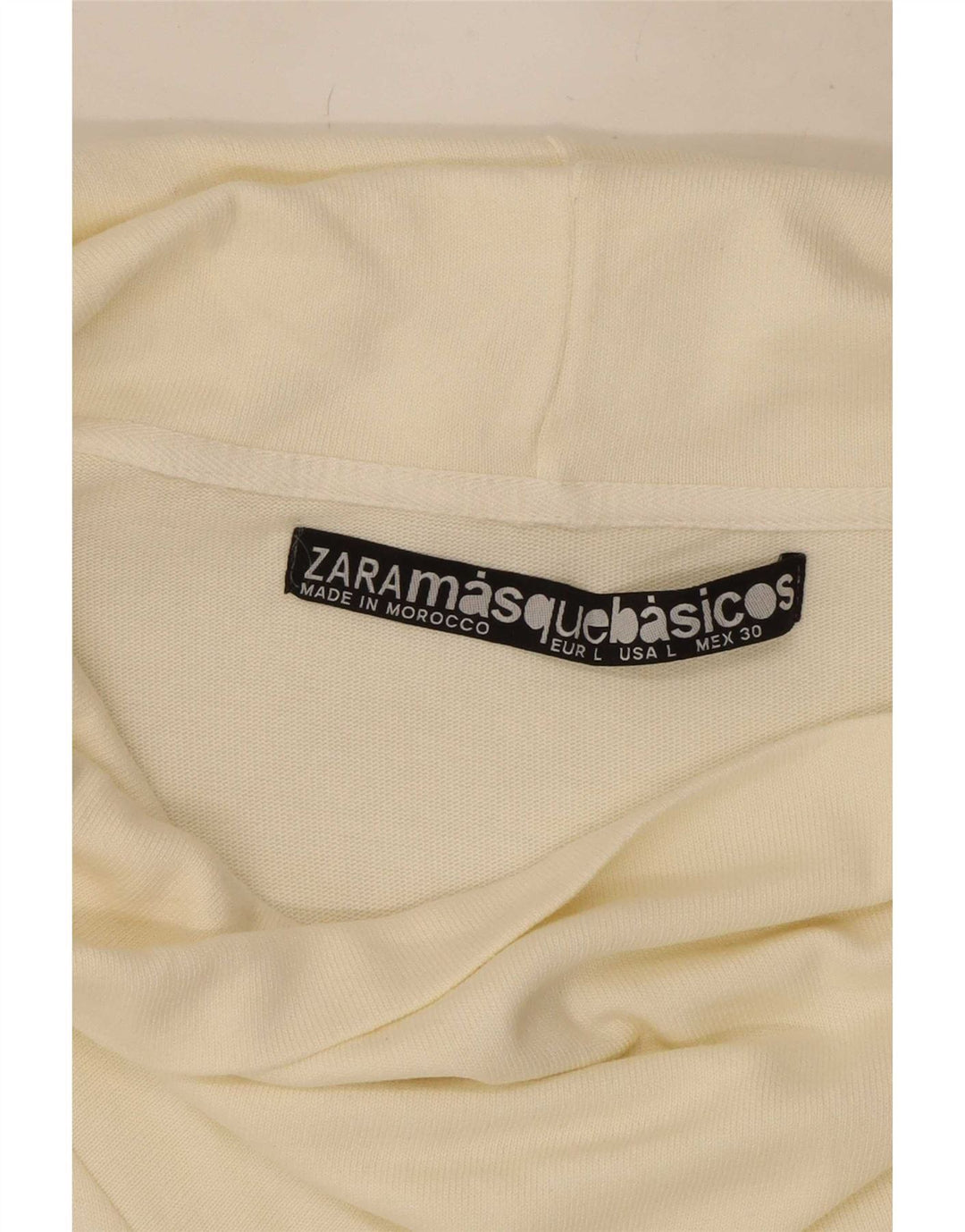 Zara Vestido Shift Feminino UK 14 Grande Off White