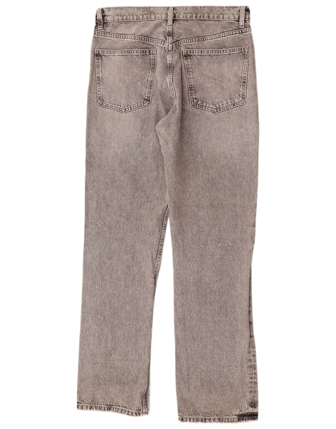 Calça jeans reta feminina Zara EU 40 médio W30 L34 algodão cinza