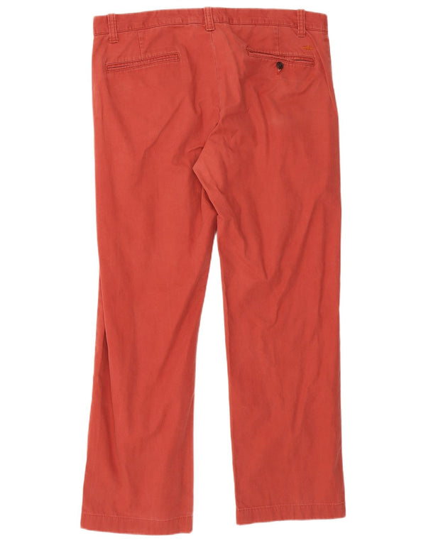 Calças Dockers masculinas retas Chino W36 L30 algodão vermelho