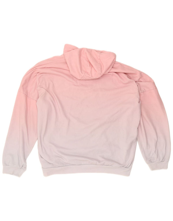 Suéter feminino Ellesse com capuz grande e estampado UK 16 grande rosa tie-dye