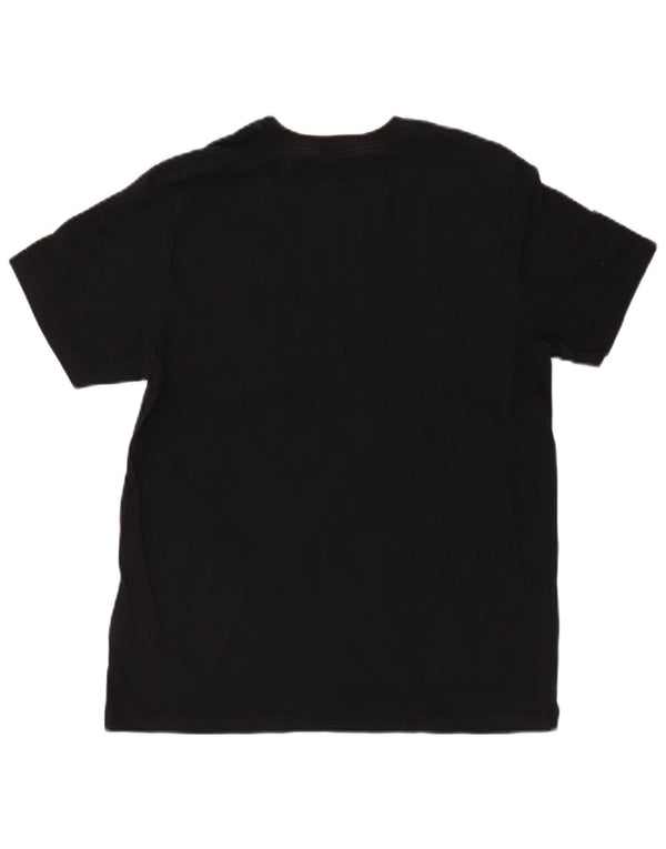 Camiseta Nike feminina gráfica Top UK 14 grande algodão preto