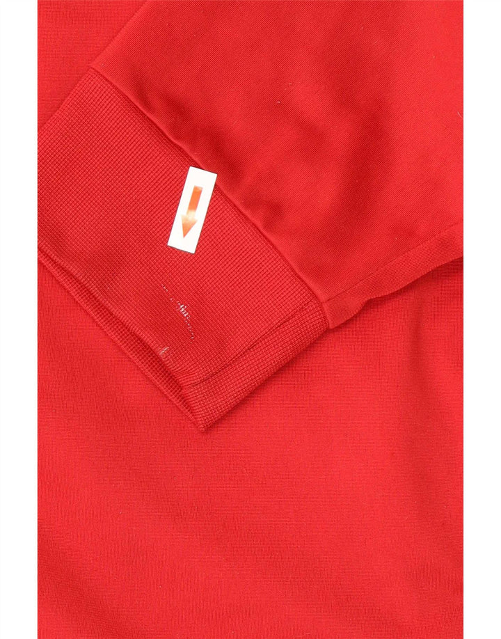 Adidas Mens Tracksuit Top Jacket XL Vermelho Poliéster