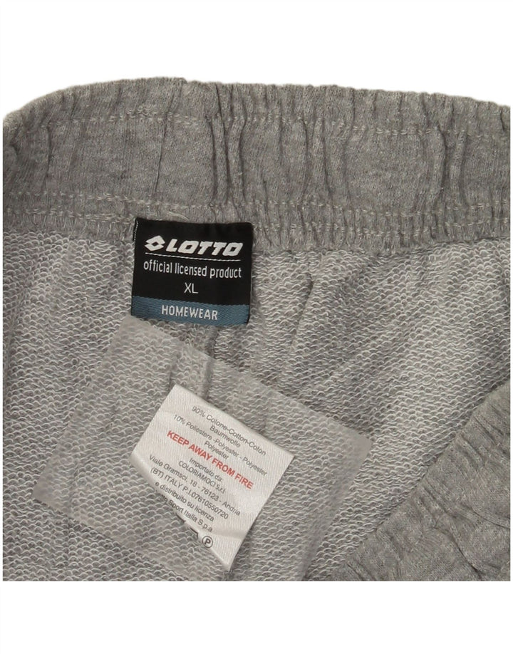 Shorts esportivos masculinos Lotto XL algodão cinza