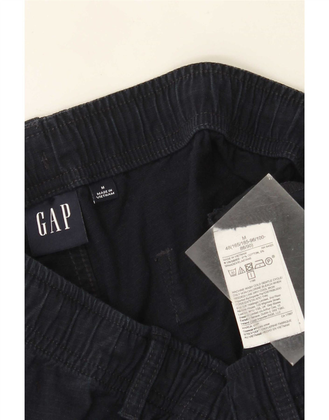 Calça Chino Slim Masculina Gap Médio W30 L31 Algodão Azul Marinho