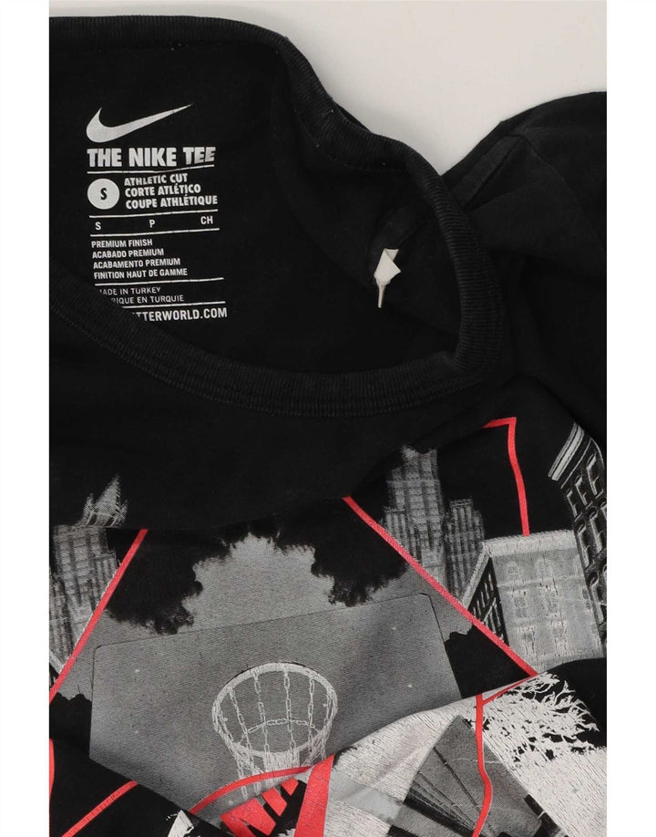 Camiseta Nike Masculina Athletic Cut Graphic Top Pequeno Preto