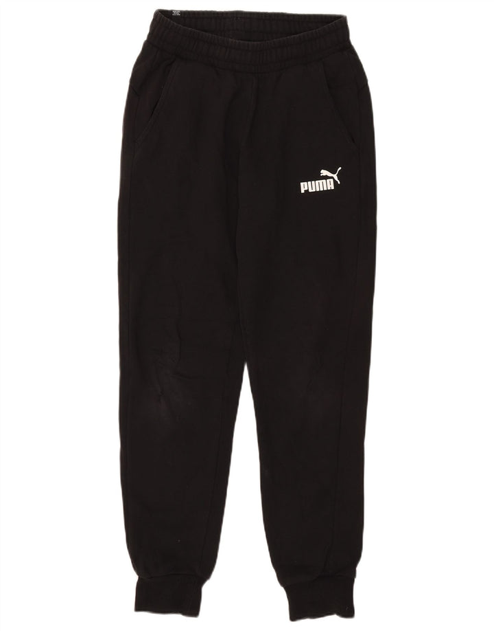 Calça de treino masculina Puma Joggers pequeno algodão preto