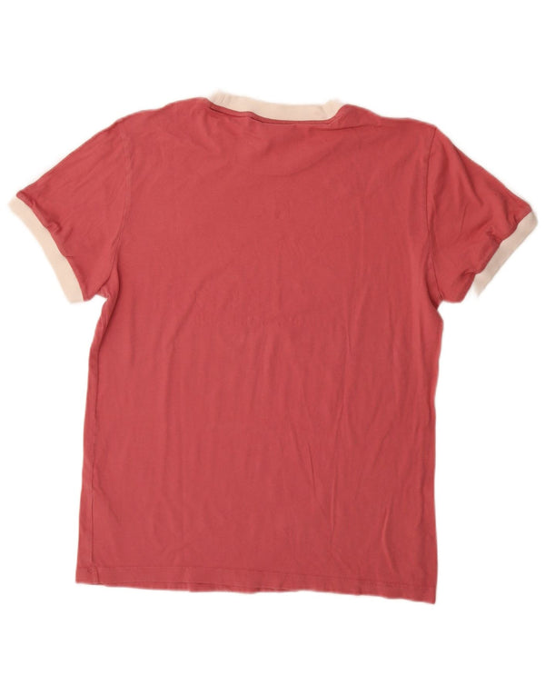 Camiseta feminina Adidas Oversized Top UK 6 XS Vermelho Colourblock Algodão