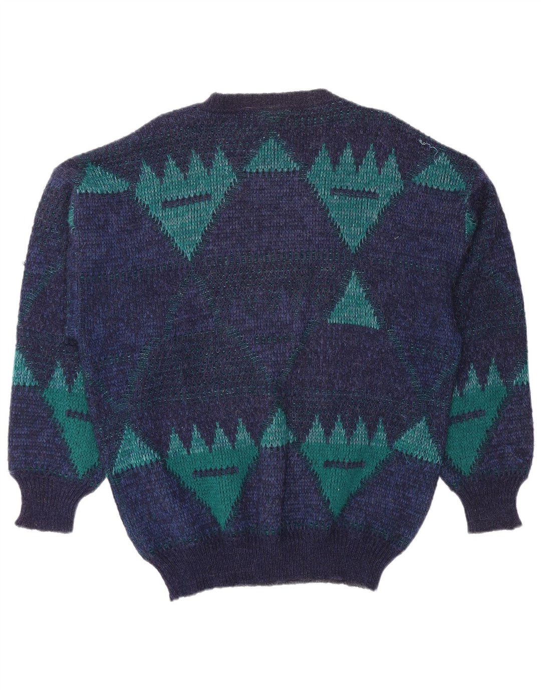 4 Suéter masculino CASTELLA com gola canoa IT 56 XL azul marinho geométrico