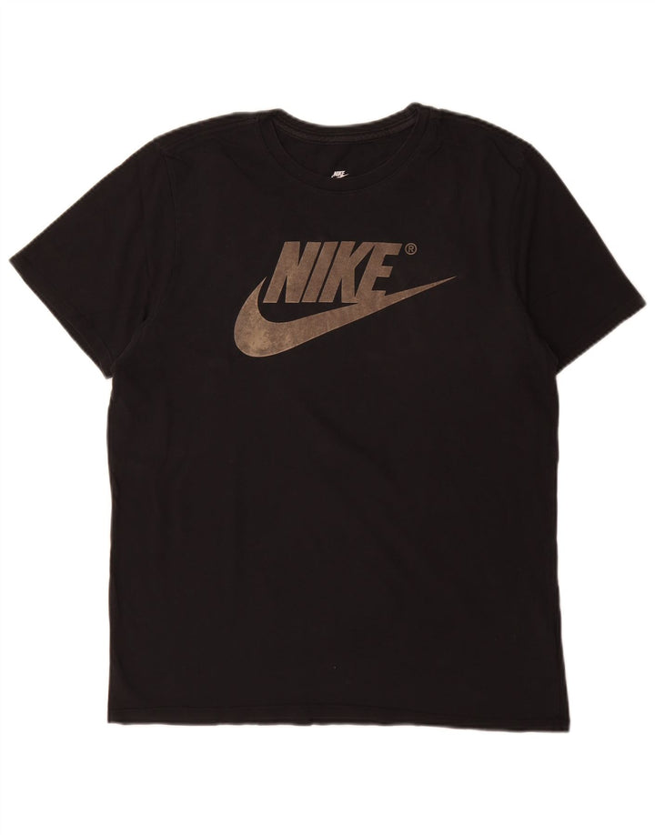 Camiseta Nike Masculina Athletic Cut Graphic Top Médio Algodão Preto