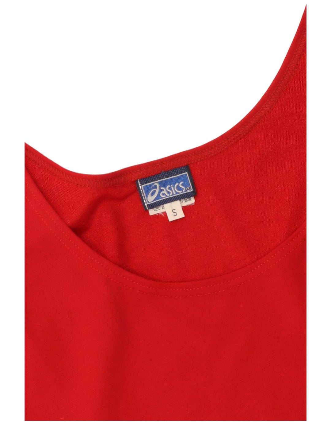 Macacão feminino Asics Graphic sem mangas UK 10 pequeno bloco colorido vermelho
