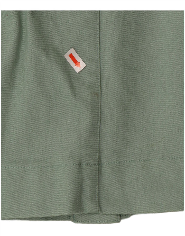 Vestido avental feminino Oasis UK 12 algodão verde médio