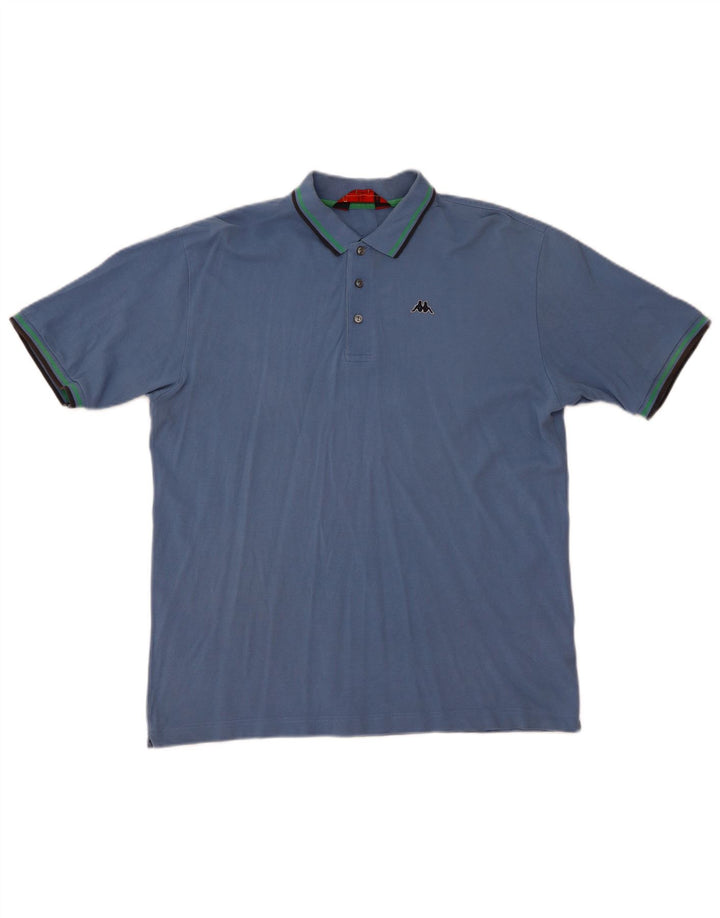 Camisa polo masculina Kappa XL algodão azul