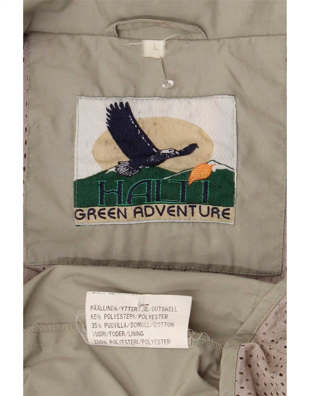 Jaqueta utilitária com capuz masculina Halti UK 40 poliéster verde grande