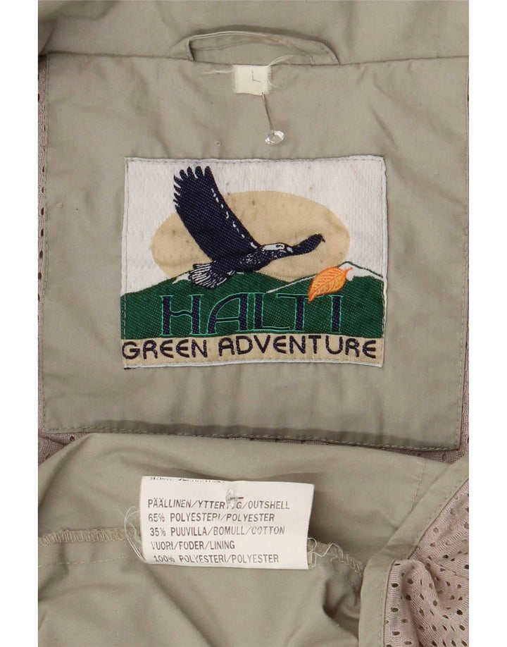 Jaqueta utilitária com capuz masculina Halti UK 40 poliéster verde grande