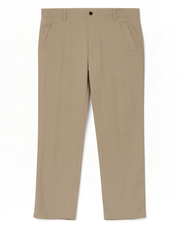 Calça Chino Masculina Marks & Spencer Regular Fit W38 L31 Cinza Linho