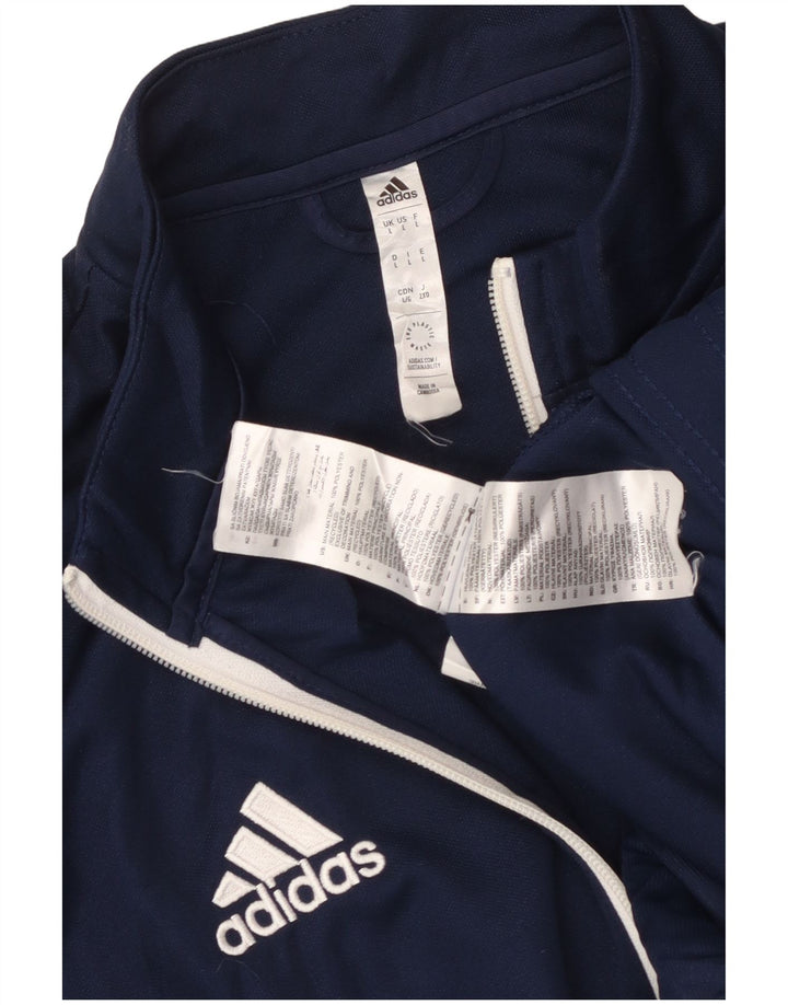 Adidas Mens Aeroready Tracksuit Top Jaqueta Grande Poliéster Azul Marinho