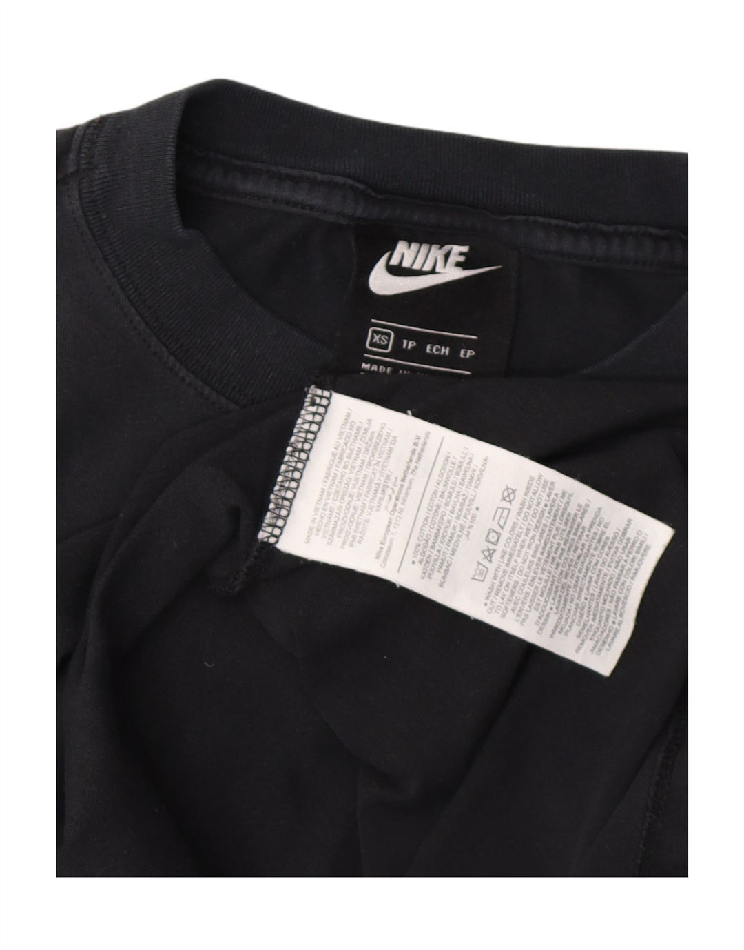 Camiseta masculina NIKE XS preta de algodão