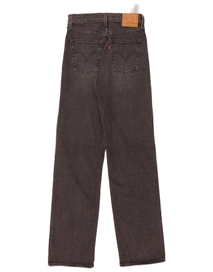 Jeans feminino Levi'S Ribcage Straight W25 L32 algodão cinza