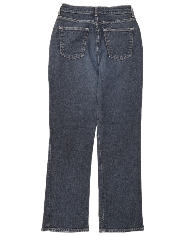 Calça jeans feminina Oasis Regular Fit Straight UK 12 Médio W26 L30 Azul Algodão