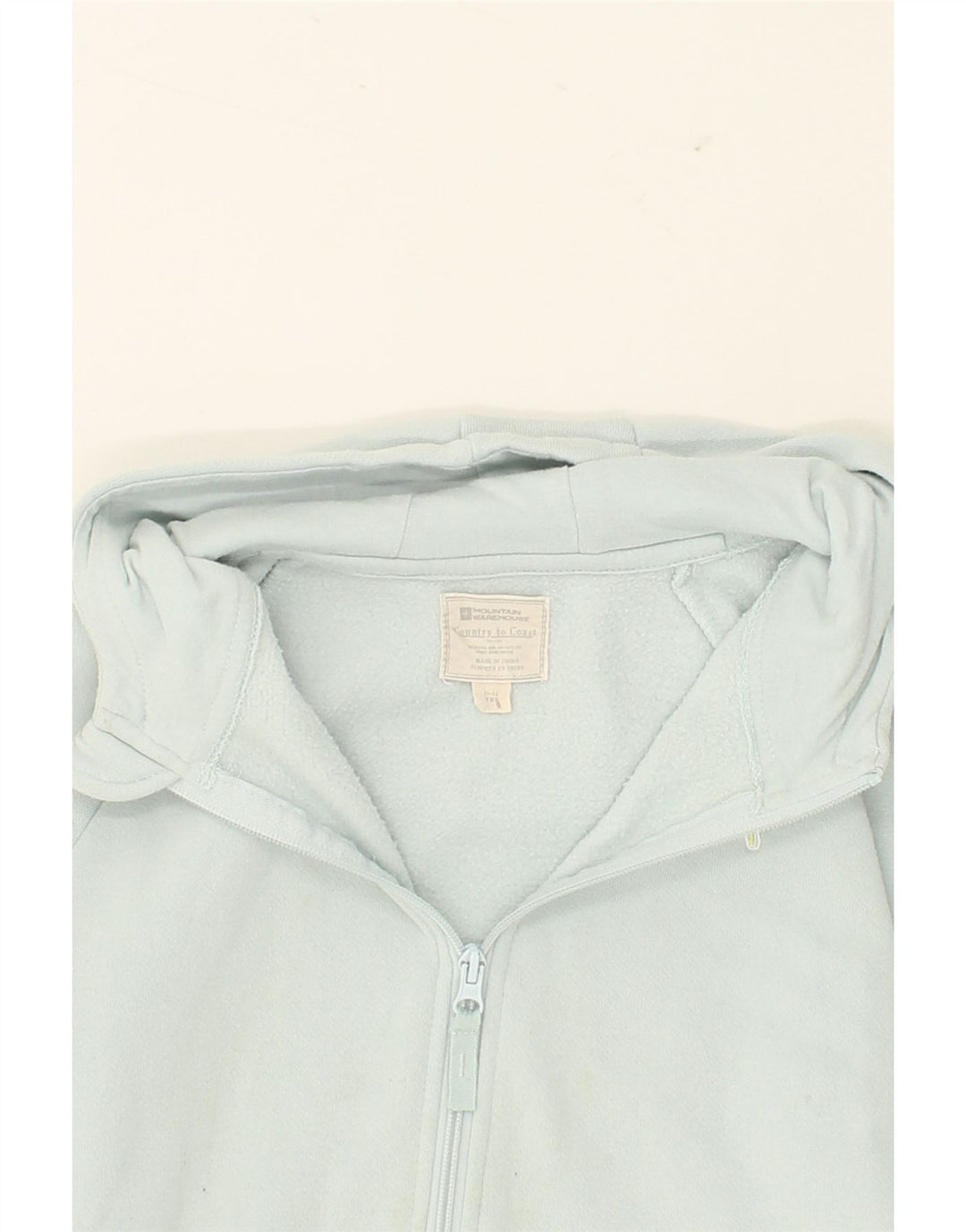 MOUNTAIN WAREHOUSE Boys Zip Hoodie Sweater 11-12 Years Blue Cotton Vintage Mountain Warehouse and Second-Hand Mountain Warehouse from Messina Hembry 
