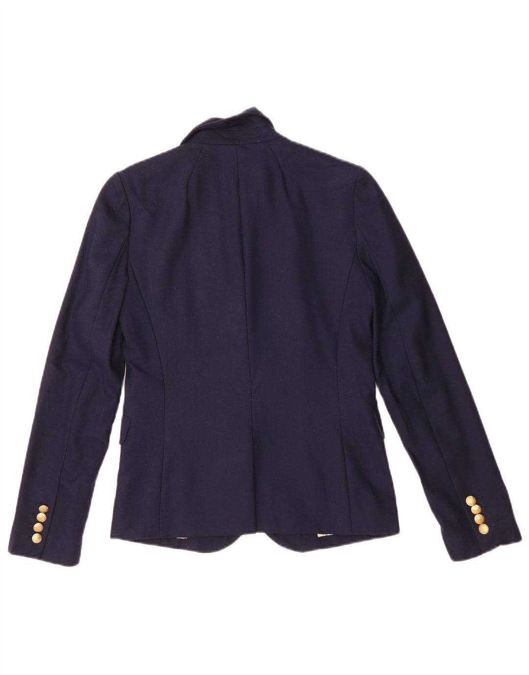 J. CREW Jaqueta blazer feminina de 2 botões US 0 XS azul marinho lã