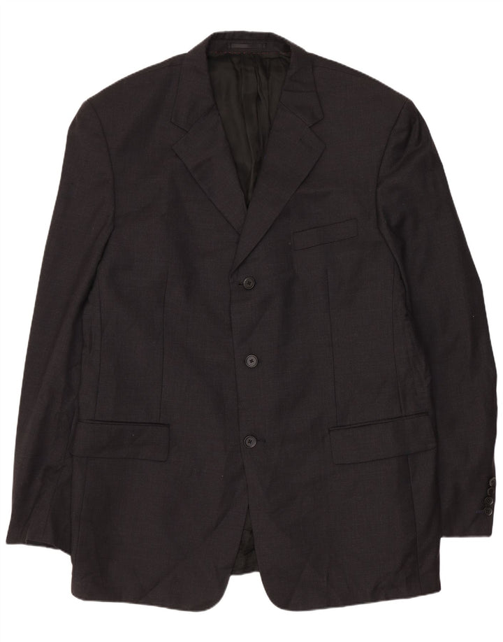Jaqueta Blazer Masculina Pierre Cardin com 3 Botões Reino Unido 40 Grande Cinza